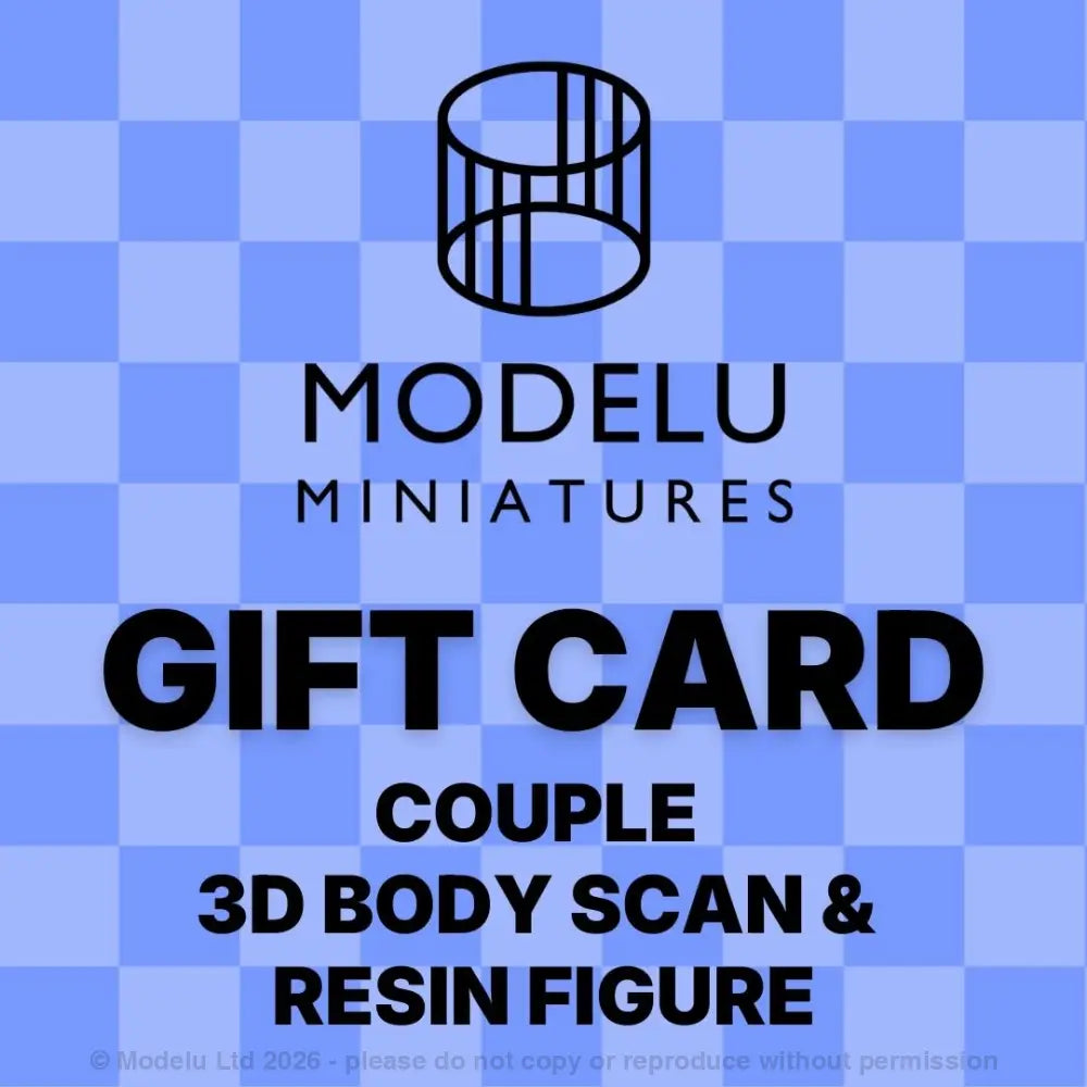 Modelu Couple 3D Body Scan & Resin Figure Gift Card Gift Card