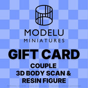 Modelu Couple 3D Body Scan & Resin Figure Gift Card Gift Card