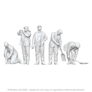 A pack of 5 shed staff