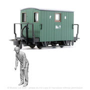 O 14100 Ffestiniog Brake Van Guard O 1x Figure Pack