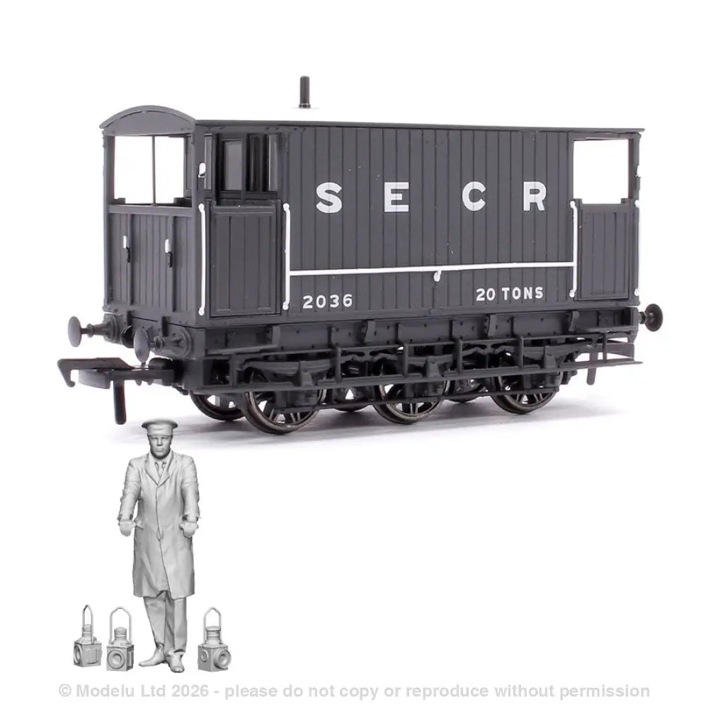 OO 11232 SECR Brake Van and Lamps Pack OO 1x Figure Pack and Details