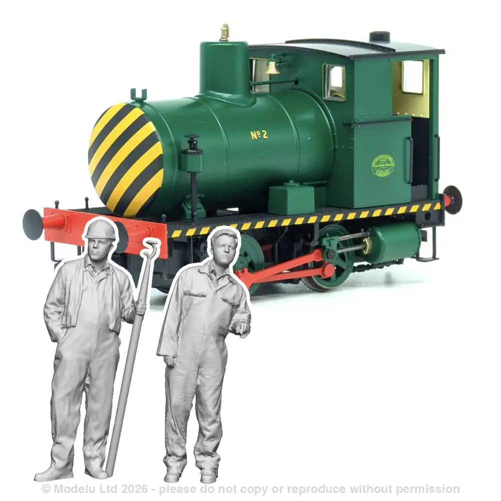 OO 11296 Andrew Barclay Fireless Crew OO 2x Figure Pack