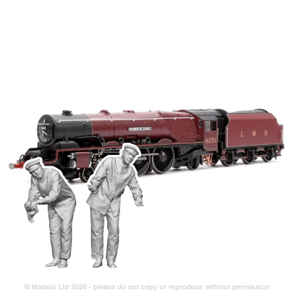 OO 12207 LMS Princess Coronation Crew OO 2x Figure Pack