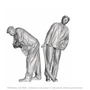 A driver and fireman for Right Hand Drive locos