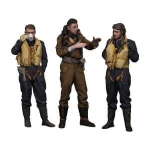 RAF 2TAF Pilots in Conversation (WW2)
